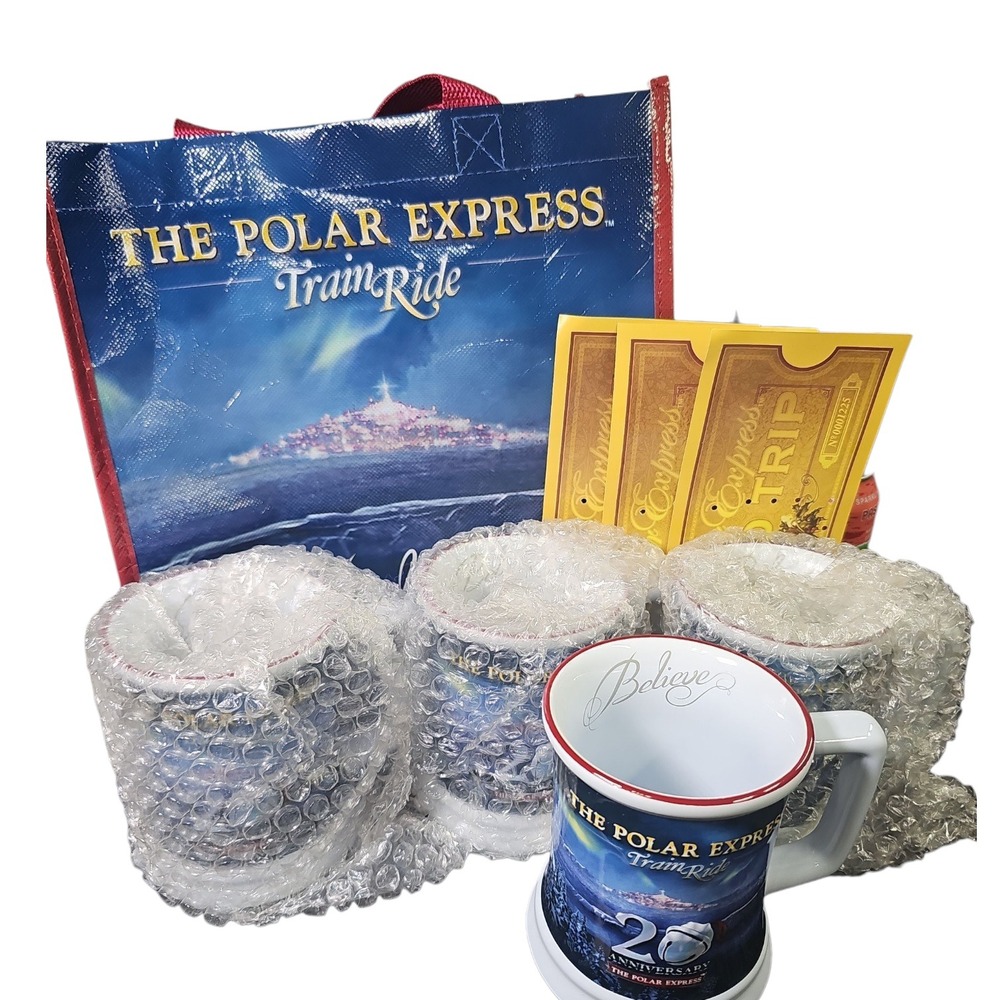Polar Express train ride‎ mug bundle